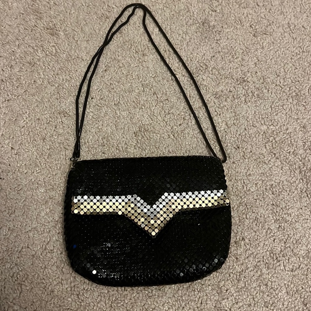 Vintage liquid mesh‎ evening purse crossbody